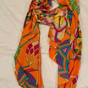 Vibrant Orange and Purple Artistic Wrap